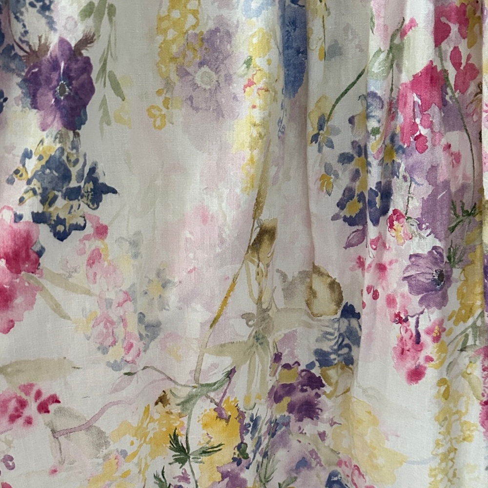 HM linen blend floral dress - Picture 3 of 4